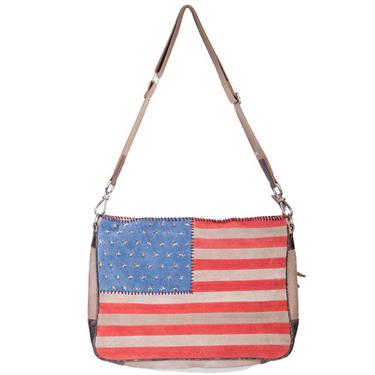 Vintage Flag Purse by Scully Leather  B124