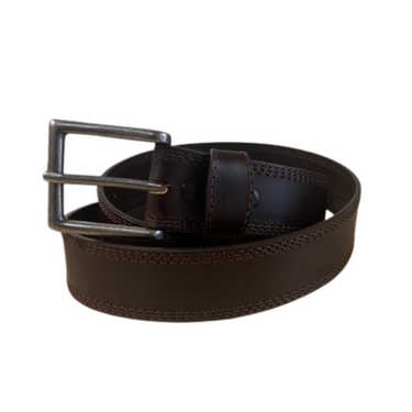 Men's Oil-Tanned Leather Belt - BRN - By Rogers Whitley - 1024-02