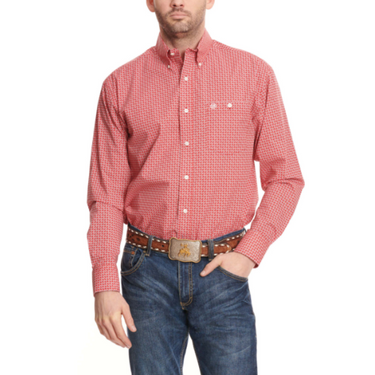 Men's Wrangler® Classic Long Sleeve Shirt - Red - 112324791