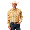 Men's Yellow And Tangerine Plaid L/S Snap Shirt By Roper - 01-001-0101-2006