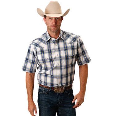  Men’s Denim Ombre S/S Amarillo Shirt by Roper - 03-002-0278-2089