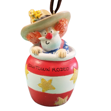 Cowtown Rodeo Clown Ornament by Cape Shore 855-69