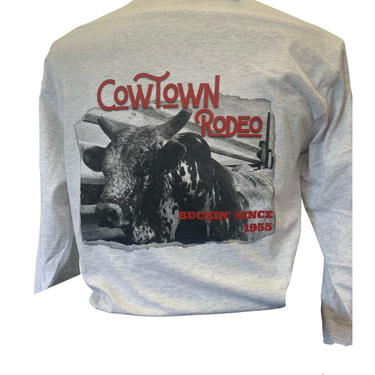 Cowtown Rodeo Long Sleeve Shirt Buckin' Since 1955 