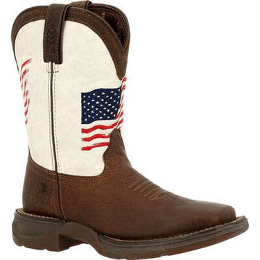 Lil' Durango Rebel Distressed Flag Western Boots for Little Kids DBT0234C