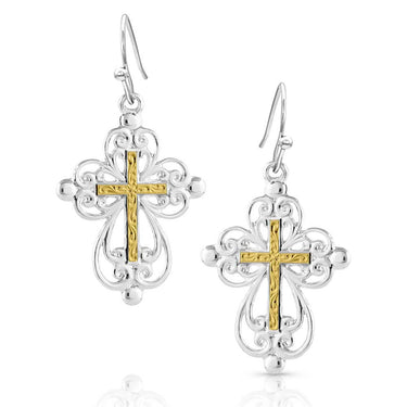 Enlightened Faith Cross Earrings - ER5233