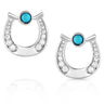 Destined Luck Turquoise Crystal Earrings-ER5508