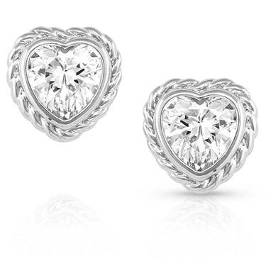 Crystal Heartstring Heart Earrings-ER5510