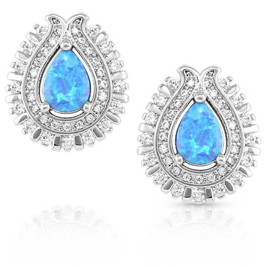 Radiating Crystals Opal Earrings-ER5530