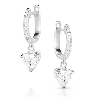 Charmed by You Crystal Heart Earrings-ER5610