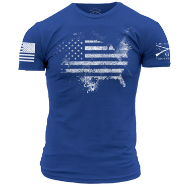 Grunt Style American Acid Royal Blue T-Shirt GS5203