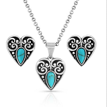 Heart of the West Turquoise Jewelry Set-JS5629