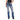 Women's Mid-Rise Bootcut Jean w/ Turquoise Feather by Miss Me M3930B