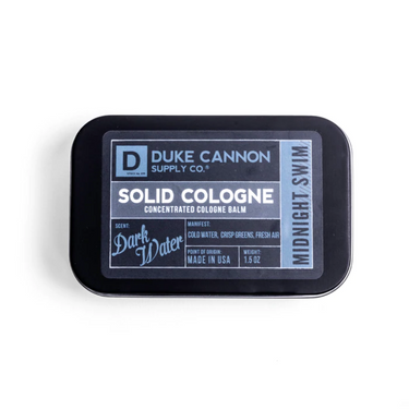 Midnight Swim Dark Water Solid Cologne By Duke Cannon Supply SCMIDNIGHTSWIM1