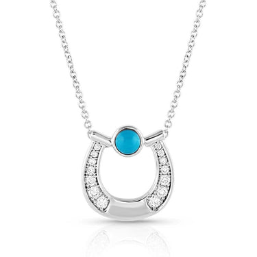 Destined Luck Turquoise Crystal Necklace-NC5508