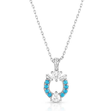 Luck Defined Crystal Turquoise Necklace-NC5511