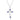 Montana Blue Crystal Cross Necklace-NC5522