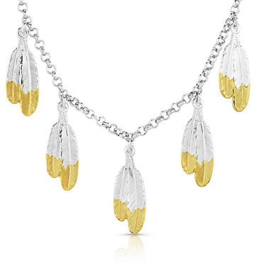 Promise Montana Legacy Feather Necklace-NC5603YG