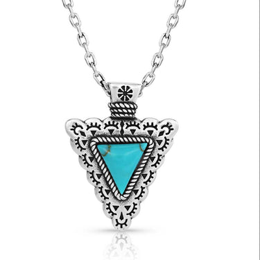 Established Strength Turquoise Necklace-NC5631
