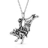 Bull Rider Pendant Necklace-NC5657