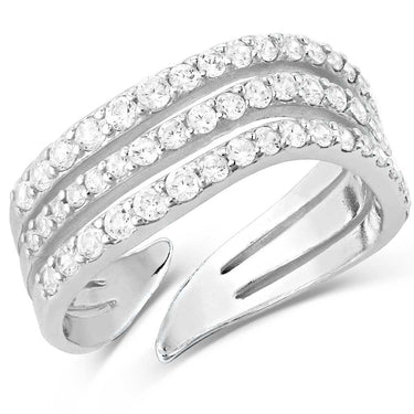 Calm Waters Crystal Open Ring RG5609