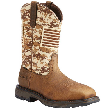 Men's Steel Toe Workhog Patriot Western Boots by Ariat 10022968