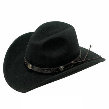 Twister Black Crushable Wool Dakota Hat 7211001
