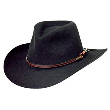 Bozeman Outdoor Crushable Black Hat By Stetson