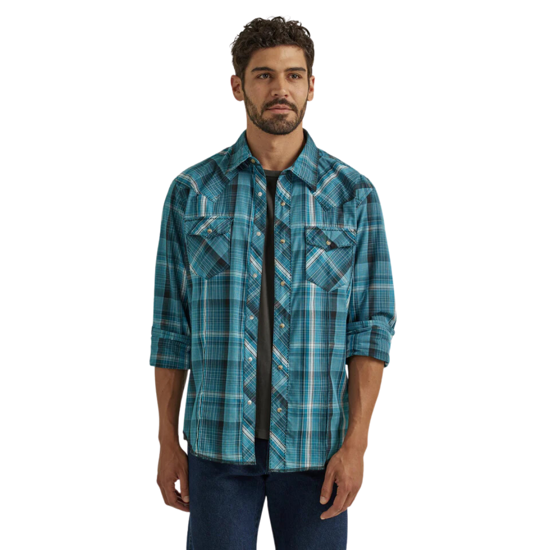 Wrangler® Fashion Long Sleeve Snap Shirt - Modern Fit - 112337991