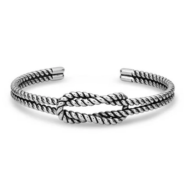 Square Knot Rope Cuff Bracelet By Montana Silversmiths BC5697