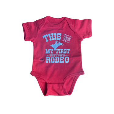 Infant This Is My First Rodeo Red Onsie By MV Sport 20475T