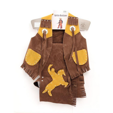 Children's Faux Suede Leather Rodeo Chaps and Vest 5083002