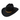 Black Faux Felt Hat, Black & Brown band w/ conchos - BFF-28 BLK