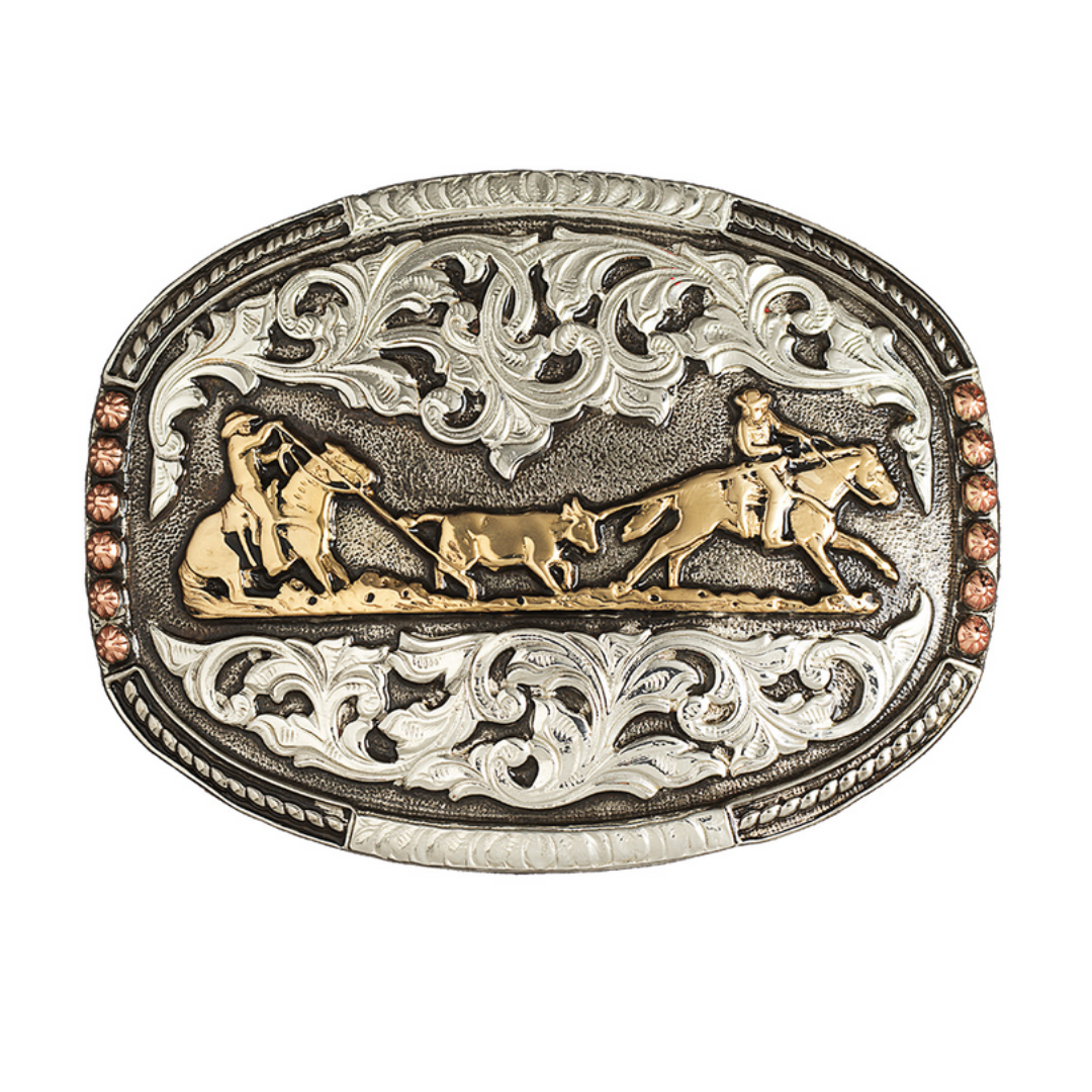 Calf Roping Belt Buckle - C1001748 – Cowtown Cowboy Outfitters
