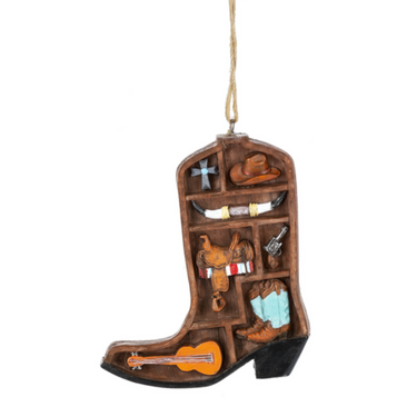 Cowboy Boot Resin Ornament By Ganz MX181730