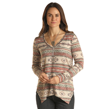 Women's Popover Sweater Tunic - Color Natural - LW51T02285