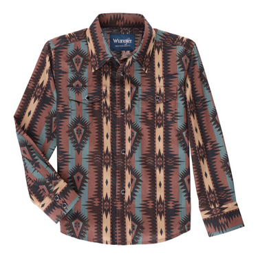 Boy's Checotah® Long Sleeve Shirt by Wrangler - 112337430