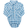 Wrangler® Baby Boy Bodysuit - Blue Plaid - 112334562