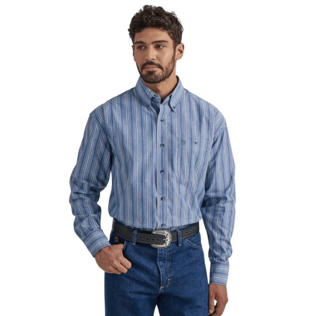 Wrangler® George Strait Collection One Pocket Long Sleeve Shirt - 112338098