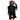Women's Vegan Sueded Fringed Black Jacket By Bluivy K01636