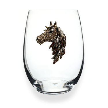 Gold Horse Stemless by Queens' Jewels 0600-004-200