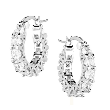 Dazzling Delight Crystal Hoop Earrings-ER5639