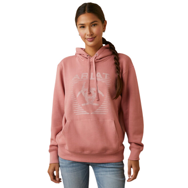 Women's REAL Fading Lines Hoodie DUSTY ROSE 10046450