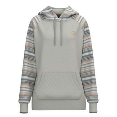 Women's Hooey Cream Hoodie W/Quilted And Serape Pattern - HH1198CRSP