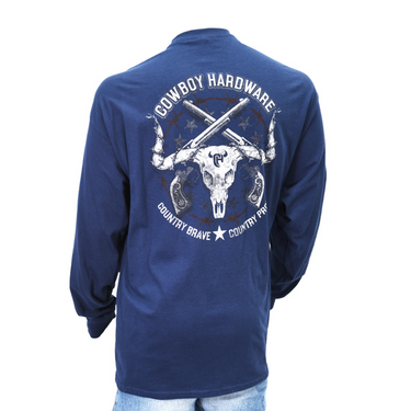 Men's Country Brave L/S Tee, Navy - 110368-480-M
