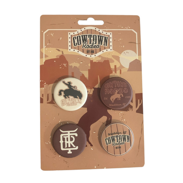 2023 Cowtown Rodeo Button 4-Pack Set 4BUTN