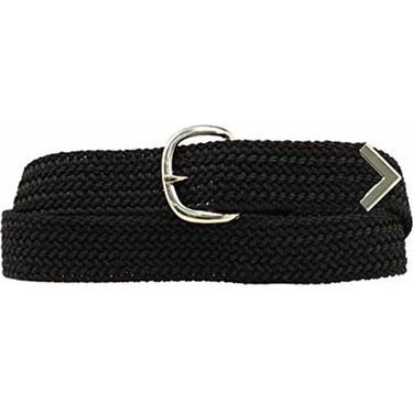 Machine Woven Braided Belt - Black 2000619
