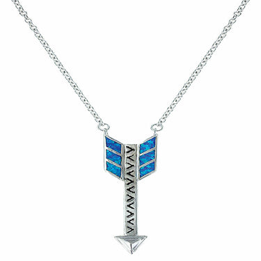 Sky Fletched Arrow Necklace By Montana Silversmiths NC3244