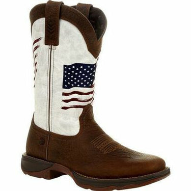 Lady Rebel By Durango Women's Distressed Flag Embroidery Western Boot DRD0394