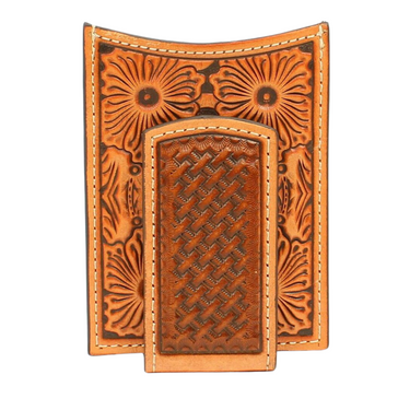 Men's Ariat Floral Embossed Money Clip by Ariat A3536208