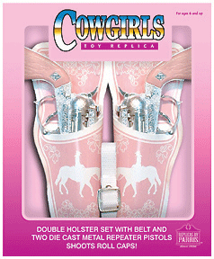 Girls Double Holster Toy Gun by Parris Mfg Company 251C